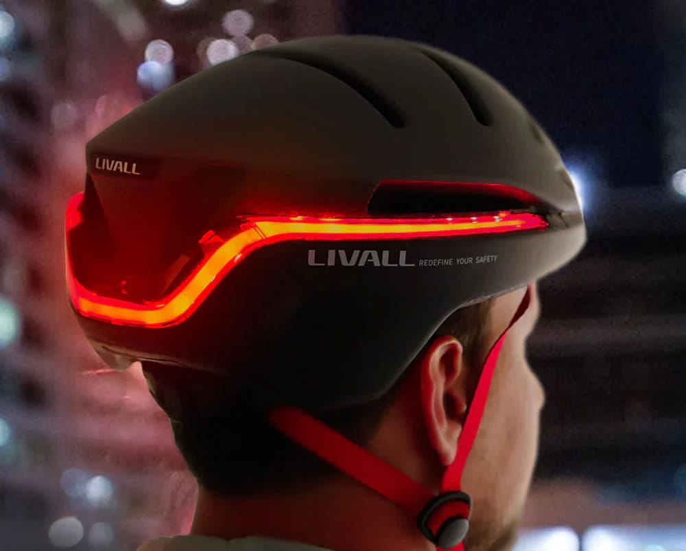 Casco Da Ciclismo Smart LIVALL C20 - Con Luci LED, Sensore Di Frenata E Allarme SOS - 370g, Taglia M (54-58cm) - 2